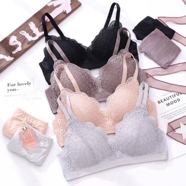 Áo Lót Ren Hoa Baby Không Gọng Đệm Mỏng AL33