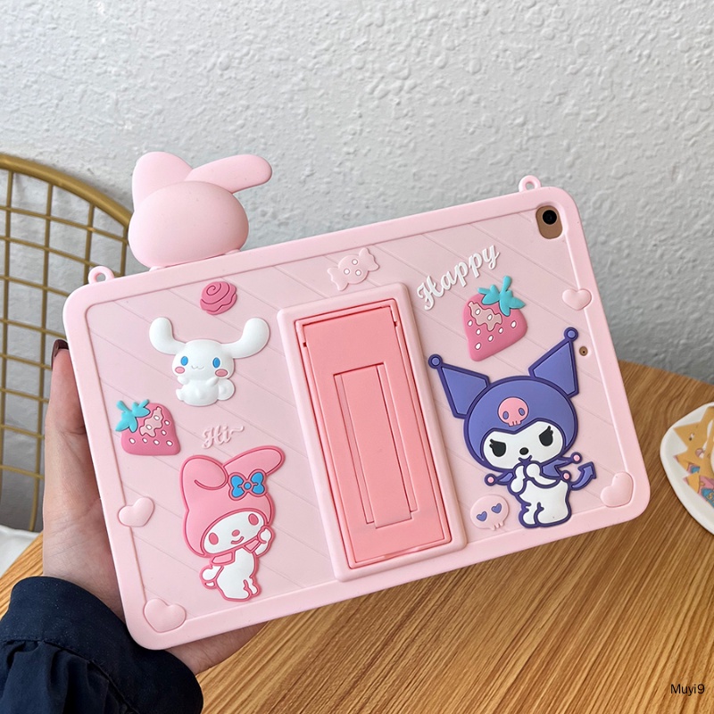 Bao Da Máy Tính Bảng In Hình Kuromi & Melody Thời Trang Cho Ipad 9Th 10.2 2022Ipad 10Th 10.9 Mini 5 Ipad 9.7 Air 4 / 5 Pro 10.5 / 11