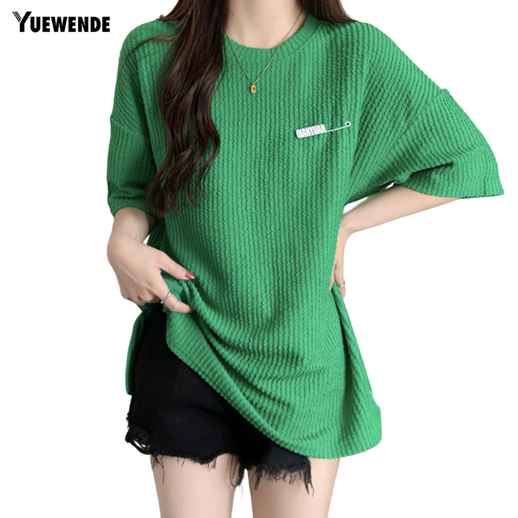 Áo Thun Cổ Tròn Thiết Kế Xinh Xắn Cho Nữ