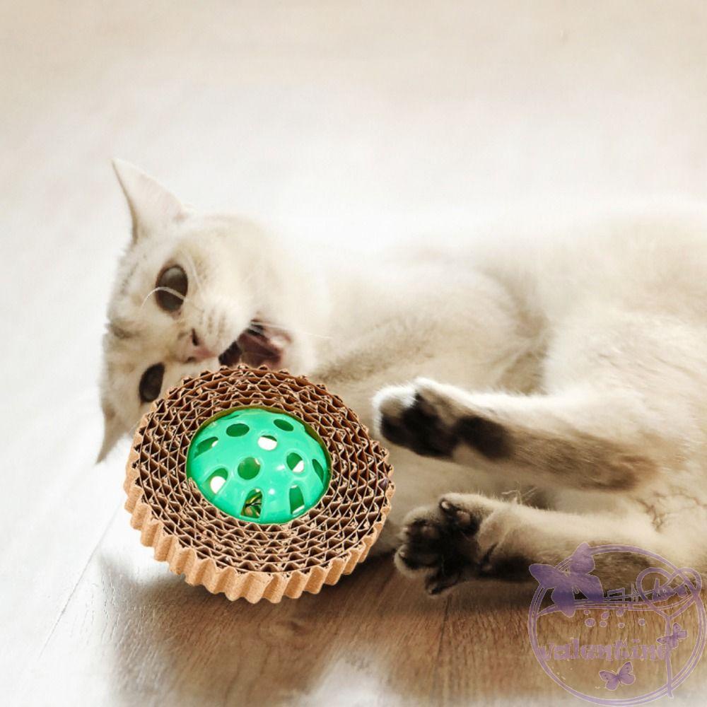 Bảng Giấy Phát Sóng Nhiều Màu Kèm Chuông Nhỏ Gọn Nhẹ Di Động Tiện Dụng Cho Mèo Cưng