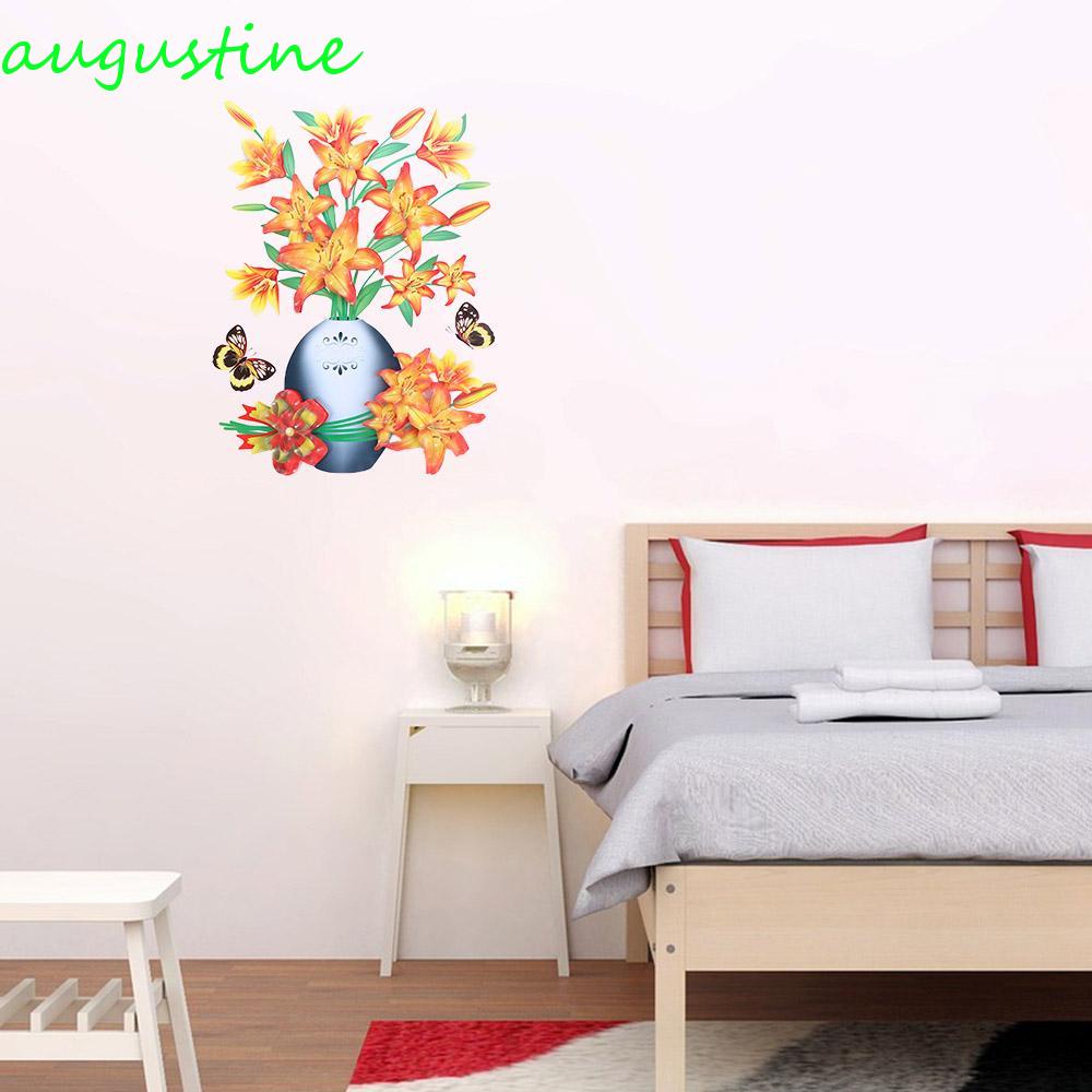 Augustine Bình Hoa 3D Tự Dính Hoạt Động Không Nhựa Dễ Lột Và Dính Thiết Kế Không Mùi Có Thể Tái Sử Dụng