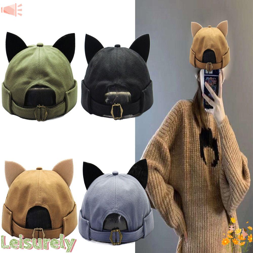 Mũ Tai Mèo Dễ Thương Thời Trang Đi Biển / Đạp Xe