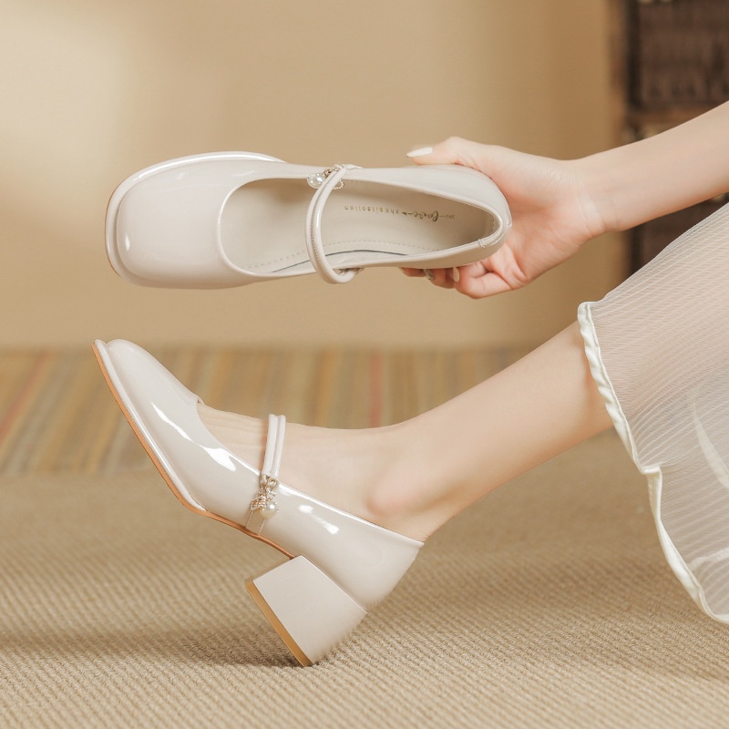 Giày Cao Gót Nữ Màu Đen Phong Cách Hàn Quốc