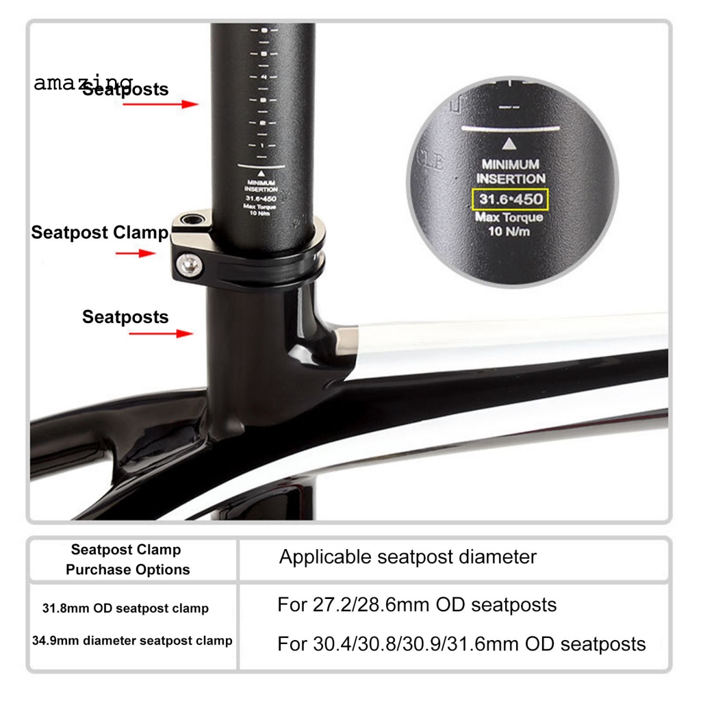 Kẹp Cố Định Yên Xe Đạp Chống Mòn Độ Bền Cao