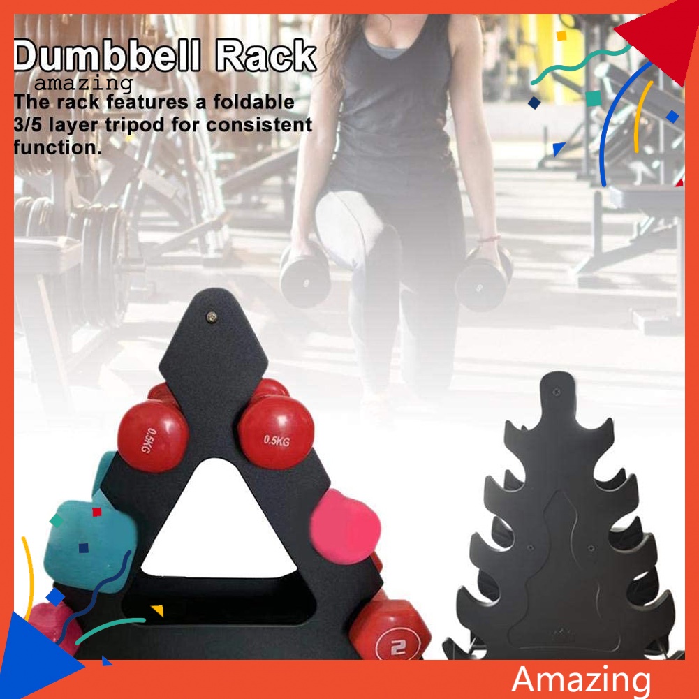 Giá Đỡ Tạ Hình Tam Giác Bằng Nhựa Tiện Dụng Cho Phòng Tập Gym