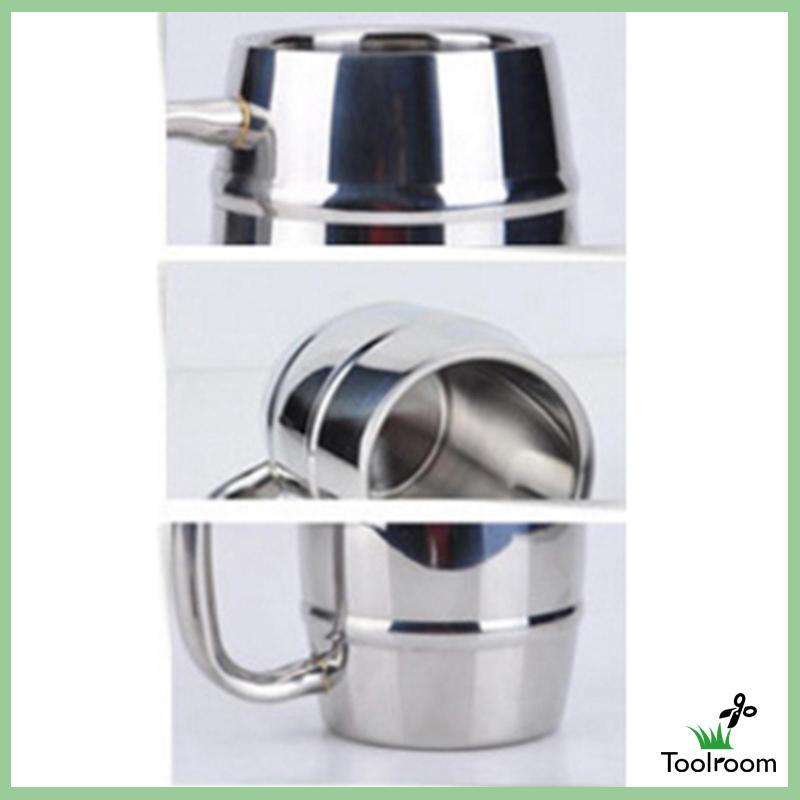 Cốc Uống Trà Cà Phê Hai Lớp Bằng Thép Không Gỉ 300ml