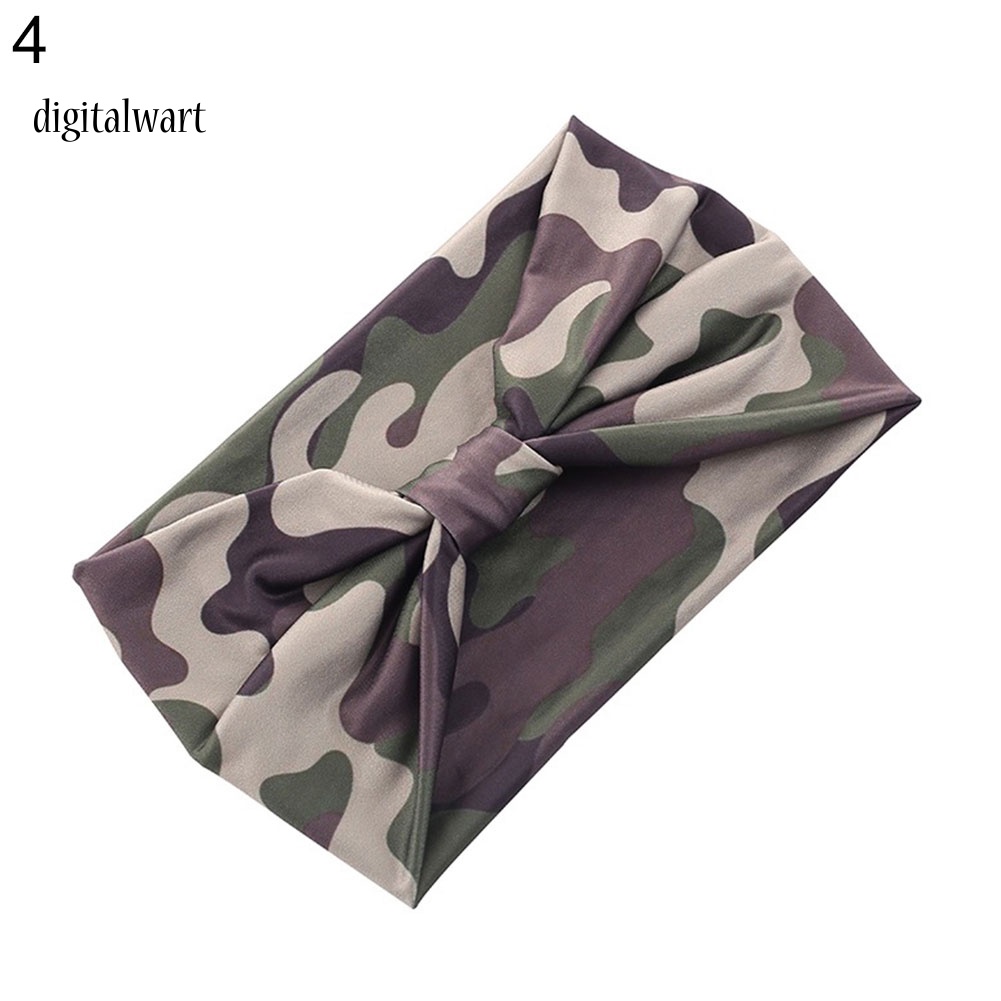 Kỹ Thuật Số| Băng Đô Bản Rộng Chống Thấm Mồ Hôi In Họa Tiết Hoa / Rằn Ri Thời Trang Cho Nữ