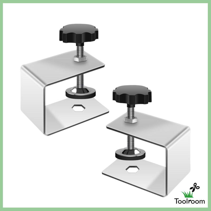Set 2 Kẹp Cố Định Bằng Thép Không Gỉ Điều Chỉnh Được Dành Cho Chế Biến Gỗ