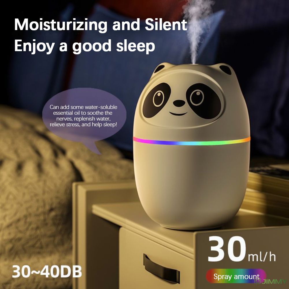 Máy khuếch tán tinh dầu Tạo Độ Ẩm Không Khí Mini Hình Thú Cưng / Gấu Dễ Thương Kèm Đèn LED Tiện Dụng Cho Gia Đình /