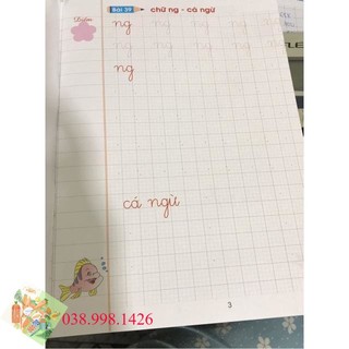 1 quyển vở ô ly có mẫu tập viết _dcg
