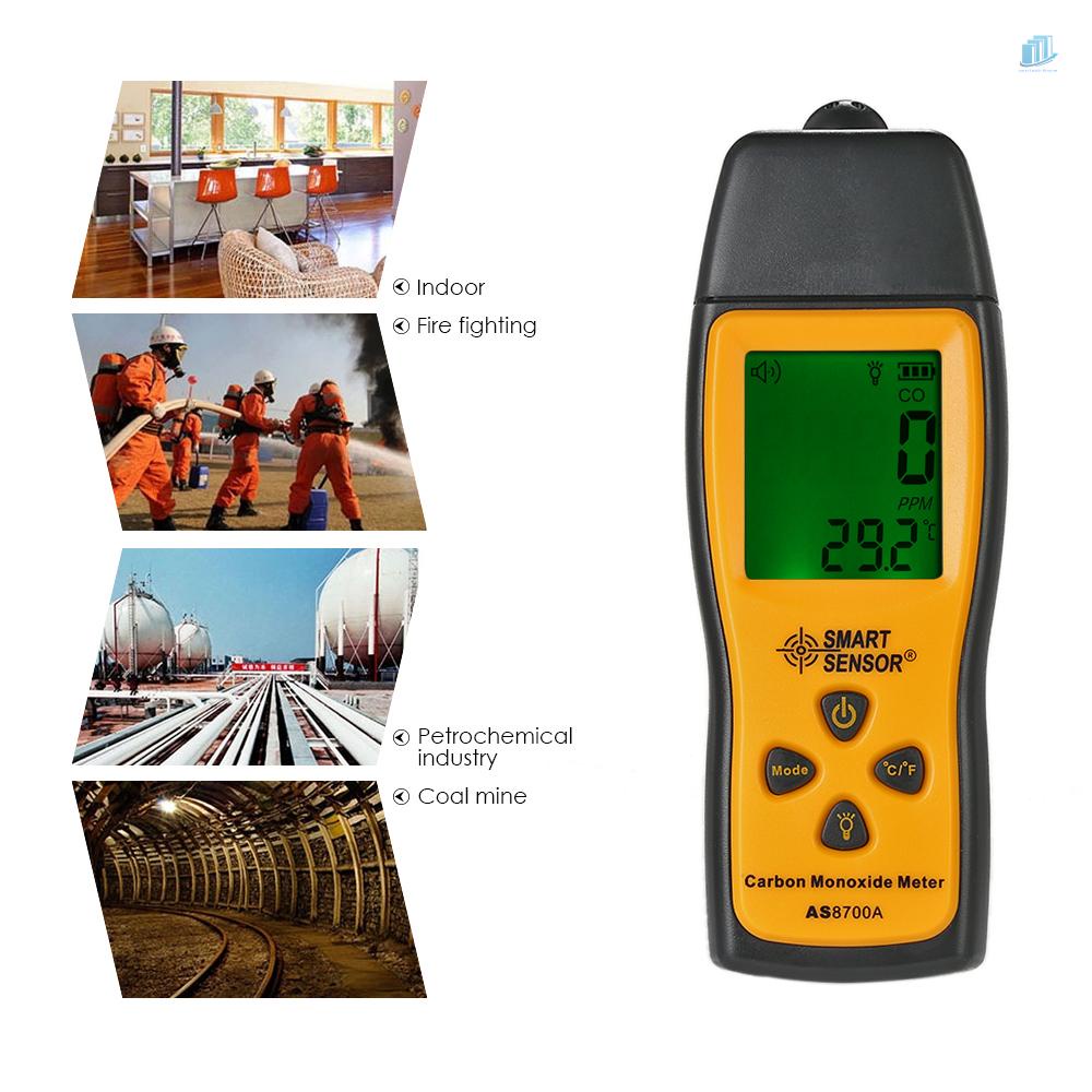 Máy Đo Nồng Độ Khí Gas Thông Minh Cầm Tay Màn Hình LCD 0-1000ppm