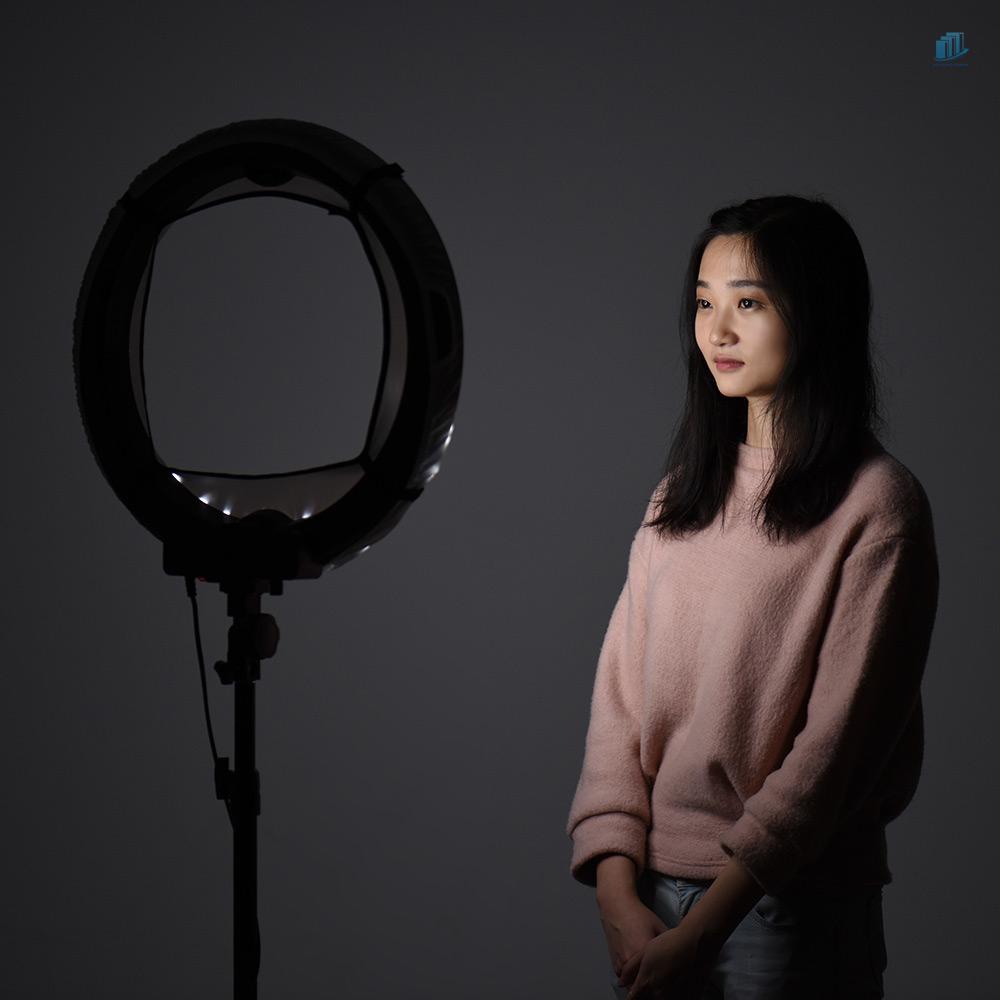 Vòng Đèn LED 36W 5600K 600K Ánh Sáng Trắng Cho Máy Ảnh Andoer LA-650D 18inch