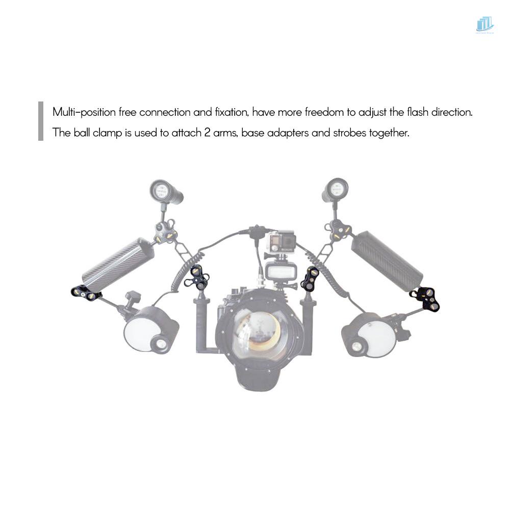 Giá Đỡ Kẹp Đèn Pin 1 &quot;Kẹp Cánh Tay Cho Máy Ảnh Dưới Nước