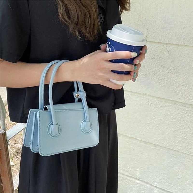 MISCHA Túi Đeo Chéo mini Hình Vuông Màu Hồng Thời Trang Dành Cho Nữ