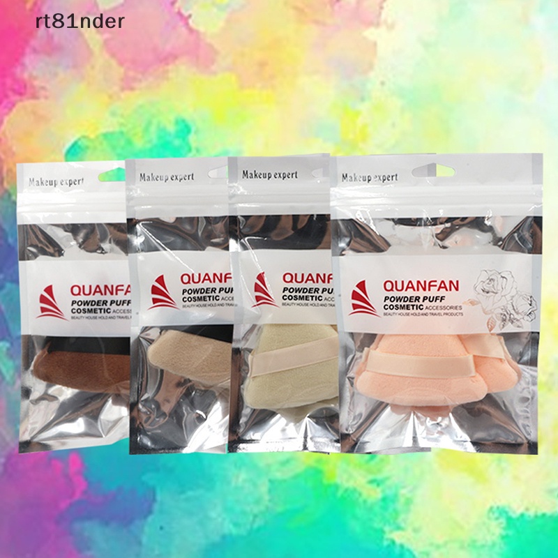 Set 2 Mút Trang Điểm Hình Tam Giác Bằng Cotton Mềm Mại Tiện Dụng