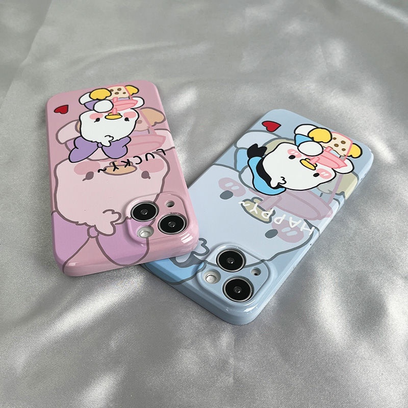 Ốp Điện Thoại Cứng In Hình Vịt Donald / Daisy Cho Iphone 78 11 Pro Max 14 Pro Xs Xr 12 13