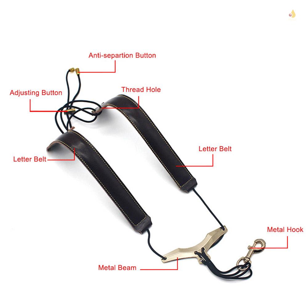 Dây Đeo Vai Bằng Da Có Thể Điều Chỉnh Cho Kèn Saxophone Alto / Tenor / Soprano Saxophones