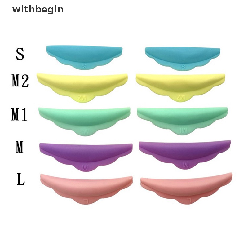 Set 5 Cặp Đệm Silicone Hỗ Trợ Uốn Cong Lông Mi