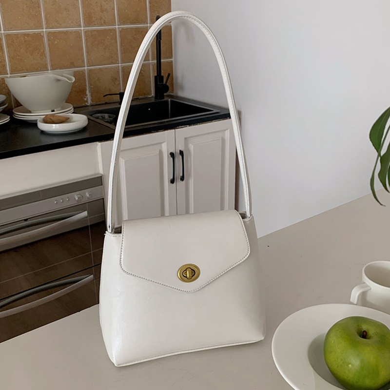 Ielgy Túi Xách bucket Đeo Cánh Tay Màu Hồng Ngọt Ngào Dễ Phối Đồ Phong Cách Hàn Quốc Cho Nữ