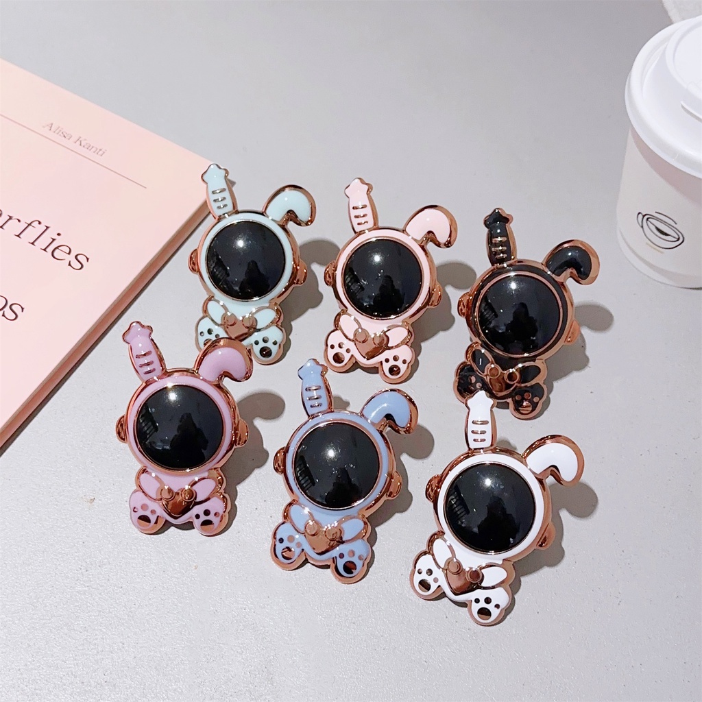 Ốp Điện Thoại Họa Tiết Chú Thỏ Có Túi Khí Và Giá Đỡ Nhẫn Cho iphone