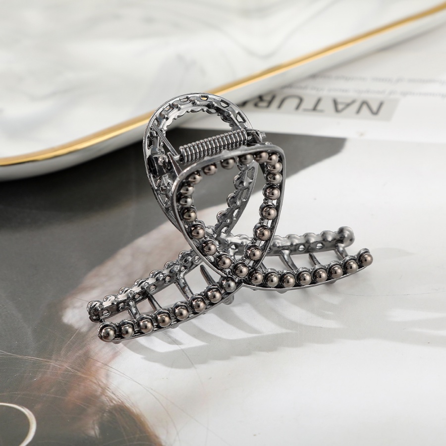 Kẹp Tóc Hợp Kim Đính Đá Và Ngọc Trai Nhân Tạo Thời Trang