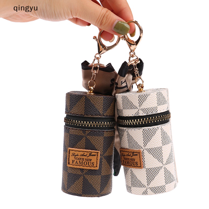 Móc Khóa Da Hình Xô Đựng Son Môi / Túi Xách Độc Đáo