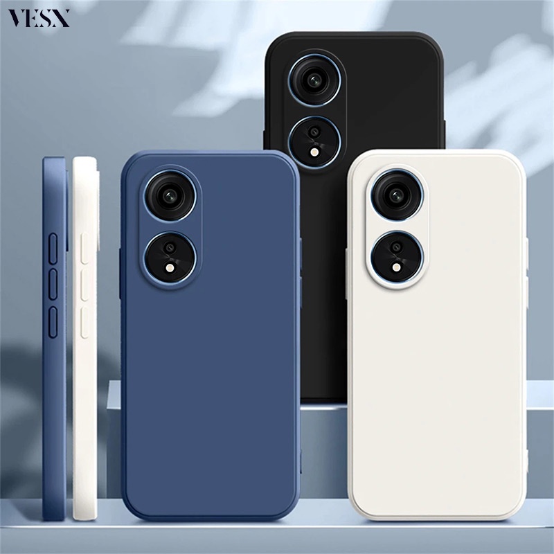 Ốp lưng chất liệu mịn che camera viền vuông cho OPPO Reno 10 8T 8Z 8 Pro Plus Reno8 Pro+ 4G 5G 2023