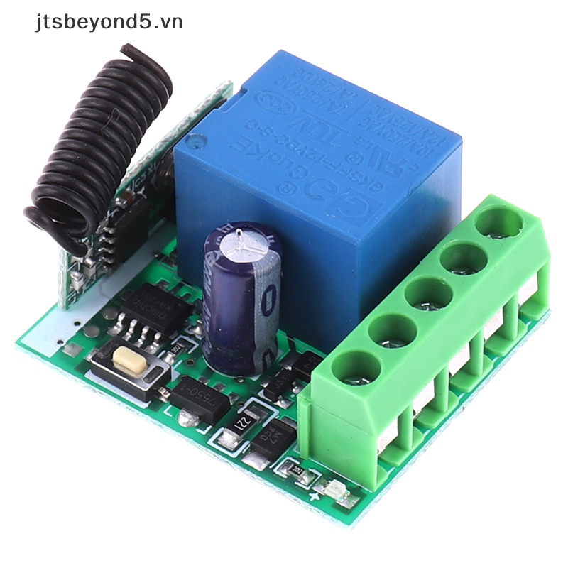 JY 1CH kênh không dây RF điều khiển từ xa Receiver Relay chuyển DIY mô-đun 433Mhz ..