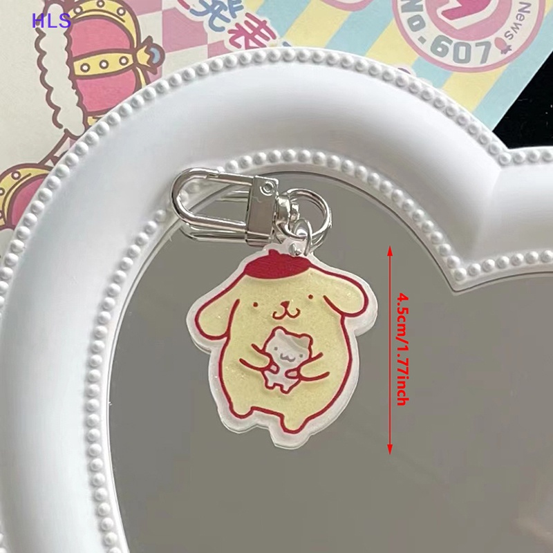 Móc Khóa Hình Mèo Kitty Kuromi Mymelody Cinnamoroll Pochacco Dễ Thương
