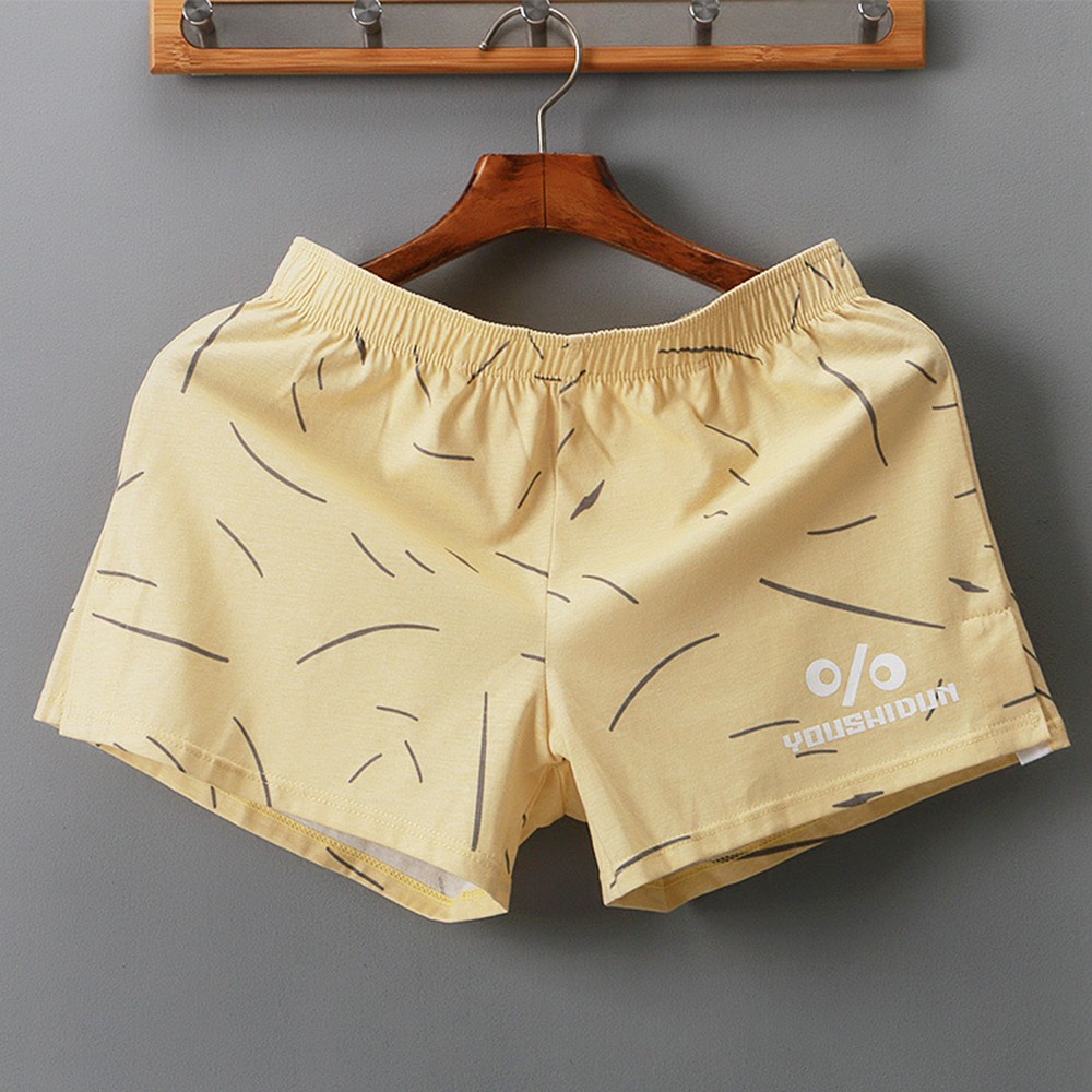 Quần Short Thể Thao Chất Liệu Cotton Thoáng Khí Dáng Rộng Năng Động Thời Trang Cho Nam