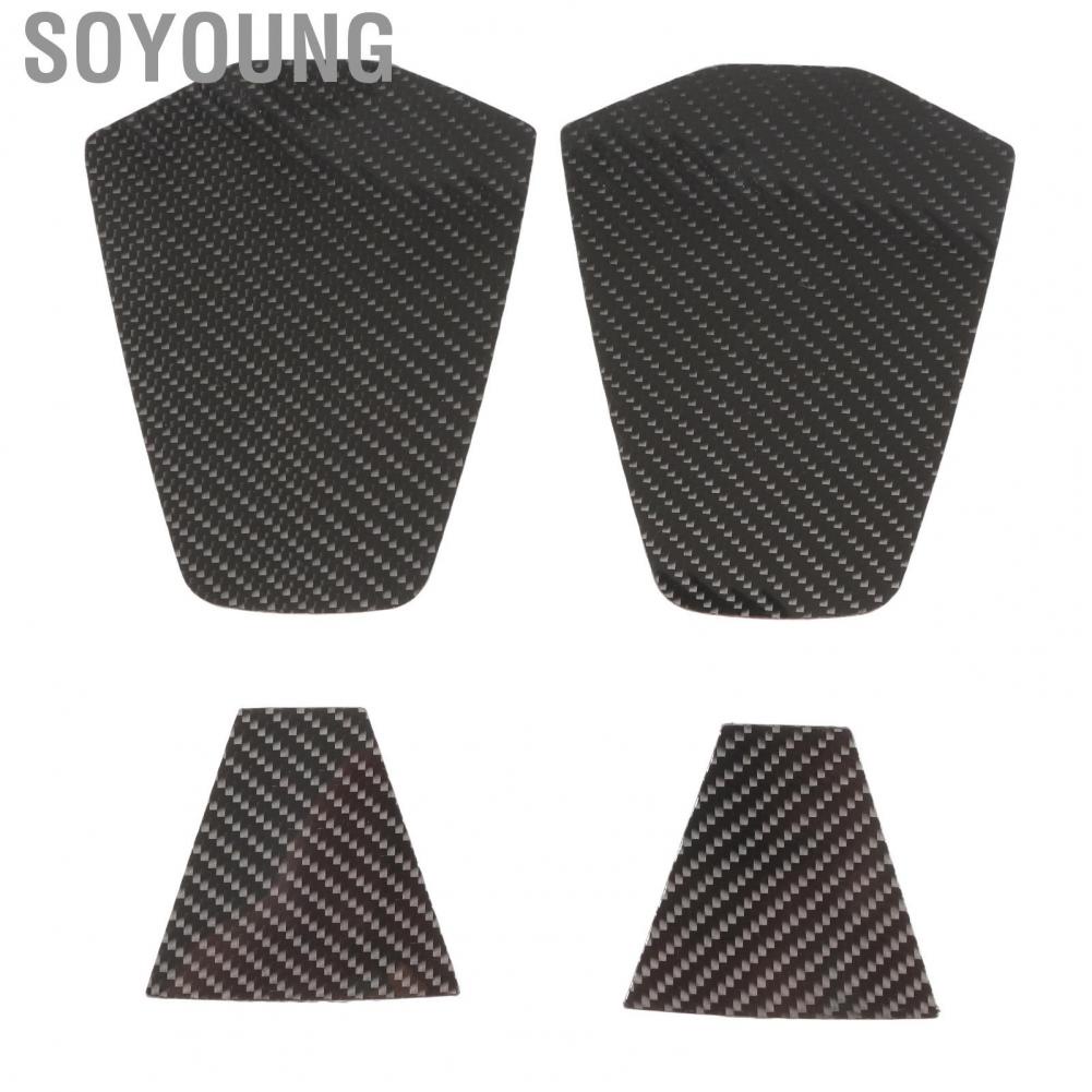 Soyoung Seat Headrest Panel  Carbon Fiber UTV Trim Decorative 4Pcs Easy Installation Protective for RZR PRO XP 2021 Onwards