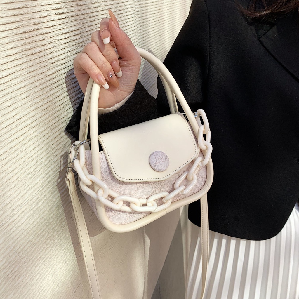 Túi Đeo Chéo Hình Vuông Nhỏ Cầm Tay Mẫu Mới 2023 Phong Cách niche Thời Trang Mùa Hè Dành Cho Bạn Nữ AC2347