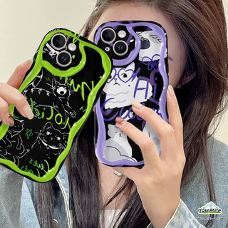 ốp lưng Dễ thương, mèo OPPO A17 A57 2022 A77S A76 A96 A16 A16S A74 A95 A55 A54 4G 5G A53 A33 2020 A52 A72 A92 A15S A15S A31 A1K A12E A3S A9 A5 Ốp Điện Thoại Case