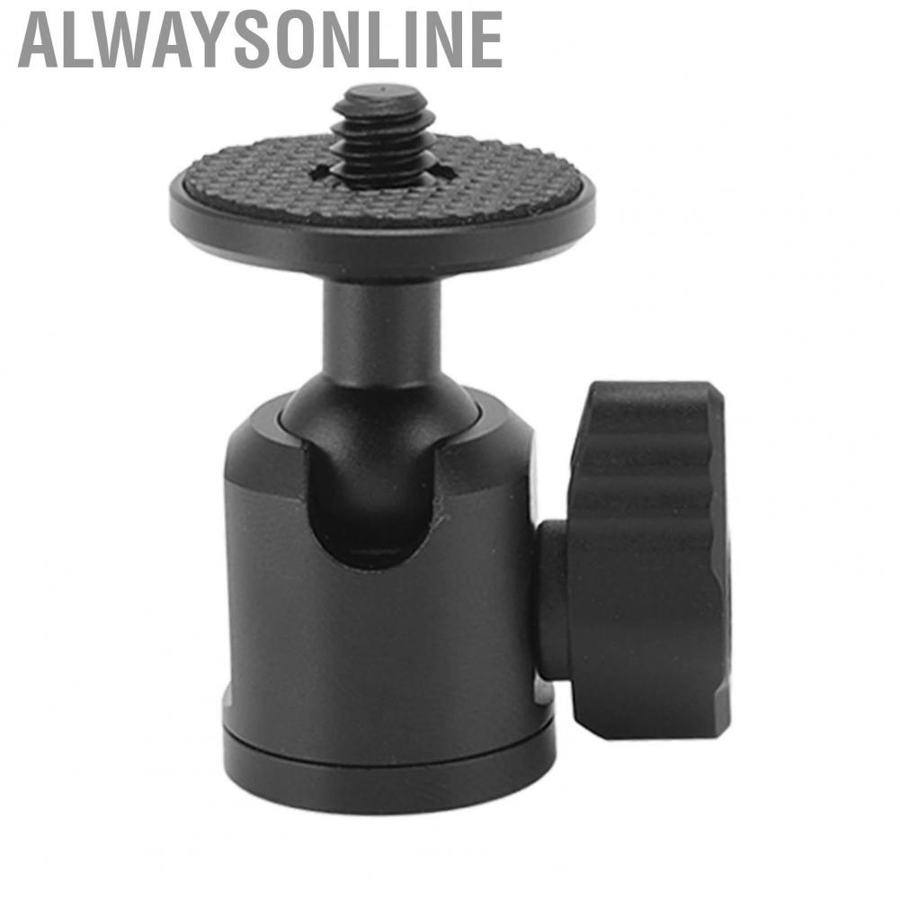 Alwaysonline PULUZ  Tripod Ball Head 360 Degree Rotation Aluminium Alloy with 1/4in Screw for Fill Light MIC