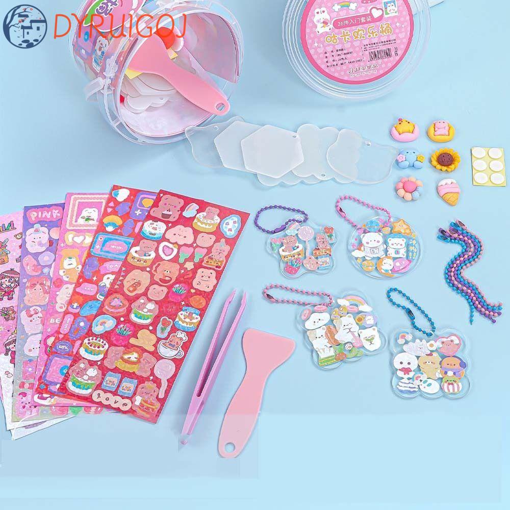 Bộ Hình Dán Trang Trí Sổ Tay Diy Dễ Thương Cho Bé