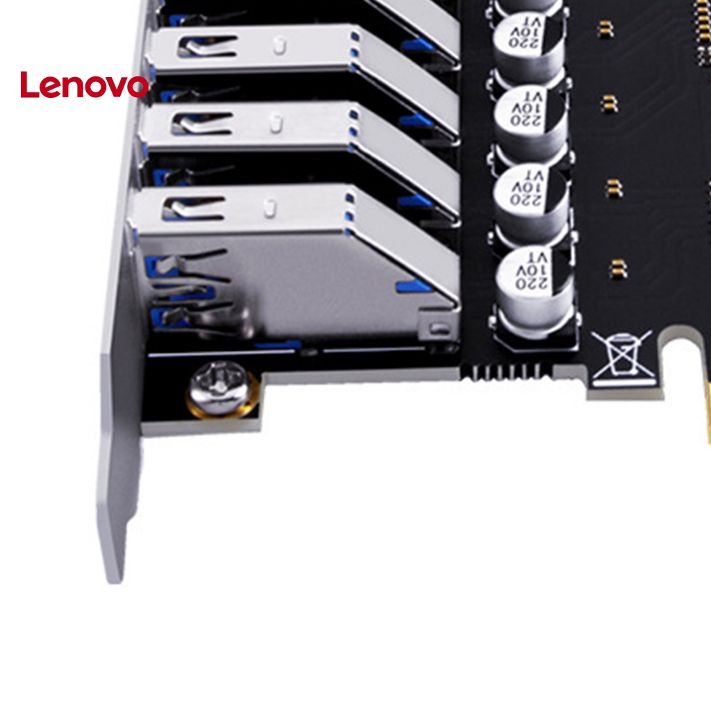 Thẻ Mở Rộng Tăng Áp Năng Lượng Thấp 5 Cổng PCI-E Sang USB3.2 Cho Máy Tính