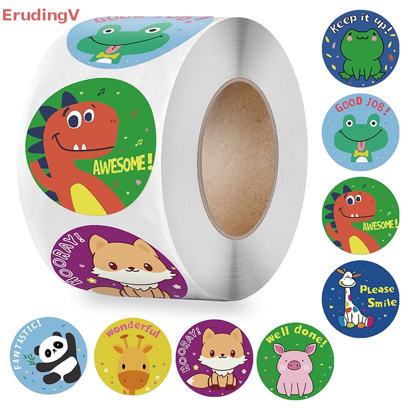 Bộ 500 Miếng Dán Hình Động Vật Hoạt Hình Cho Giáo Viên