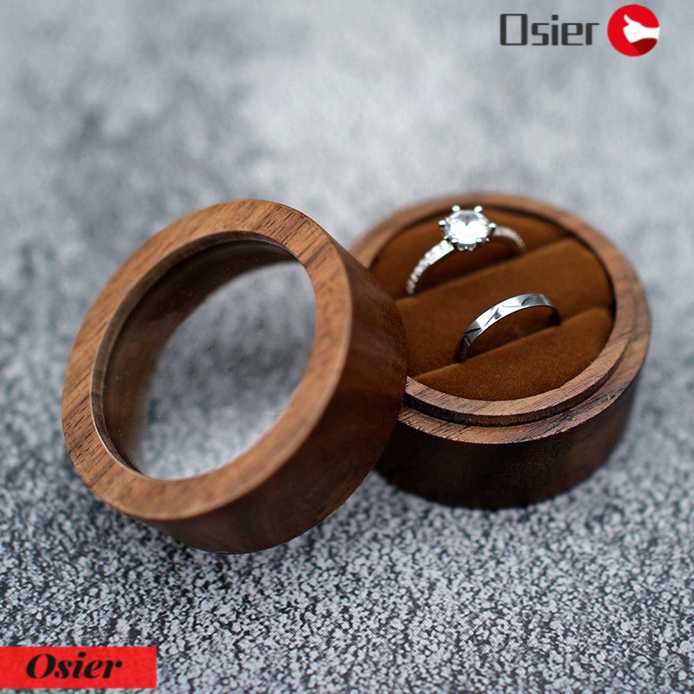 Hộp Trang Sức OSIER1|Hộp Gỗ Trưng Bày Nhẫn Cho Cặp Đôi