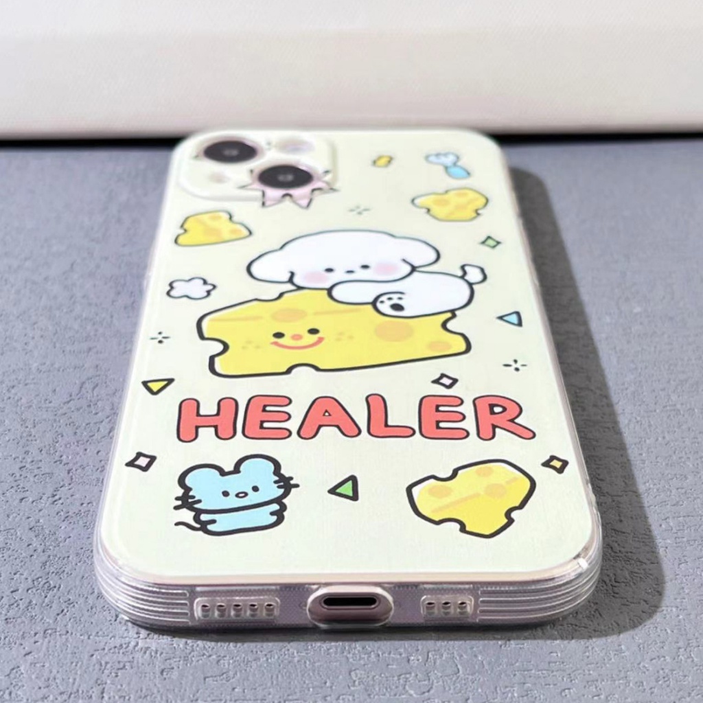 ✅Ốp Điện Thoại Mềm Họa Tiết Phô Mai Dễ Thương Cho Iphone 8 14pro Youth 713