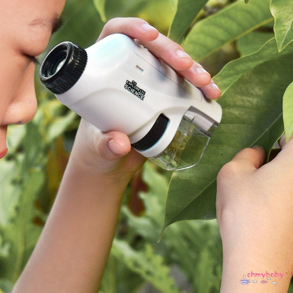 [Sẵn sàng] Kính Hiển Vi Cầm Tay Mini Trẻ Em Di Động Kích Thước Giáo Dục Khoa Học Quan Sát Đồ Chơi Thăm Dò [P/19]