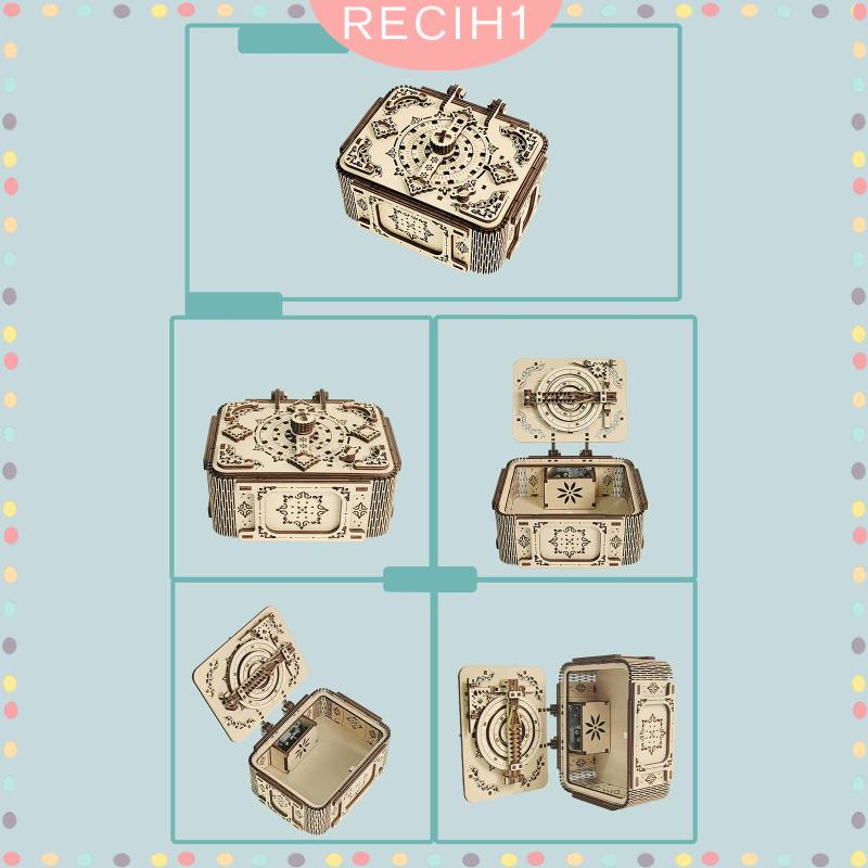 Hộp Nhạc Bằng Gỗ 3D Có Mật Khẩu Dành Cho Gia Đình