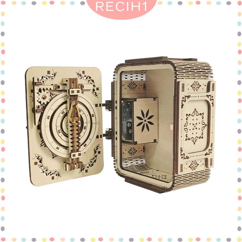 Hộp Nhạc Bằng Gỗ 3D Có Mật Khẩu Dành Cho Gia Đình