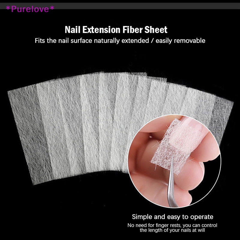 Set 10 / 20 Sợi Thủy Tinh Lụa Không Dệt Chuyên Dụng Nối Dài Móng Tay Mới