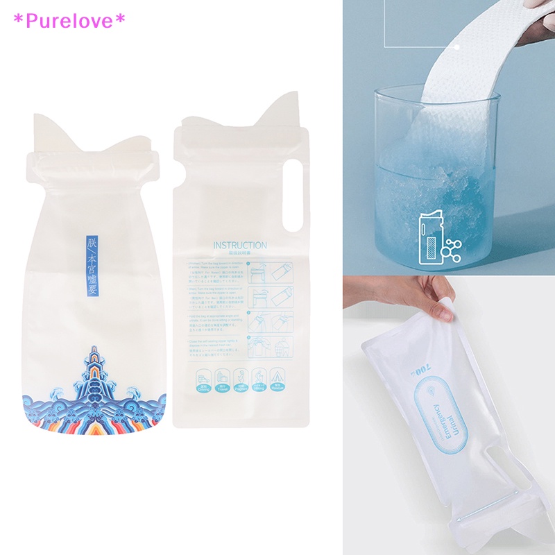 Set 4 Túi Đi Vệ Sinh Khẩn Cấp 700ml Sử Dụng Một Lần Tiện Lợi Mới