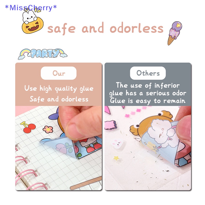 Bộ 20 / 100 Miếng Dán Chống Thấm Nước Hình Thú Cưng Hoạt Hình Dễ Thương#Hộp Quà Thủ Công Họa Tiết Trái Tim 39; s DIY Mới