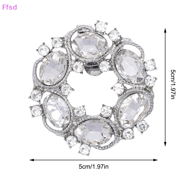 1 Kẹp Đính Đá Trang Trí Giày Cao Gót Lấp Lánh Cho Cô Dâu