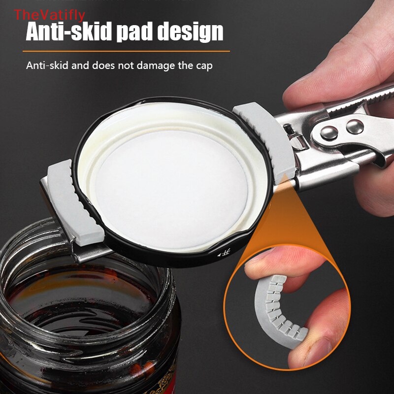 Dụng Cụ Mở Nắp Lọ Bằng Inox Có Thể Điều Chỉnh Dùng Khi Đi Cắm Trại
