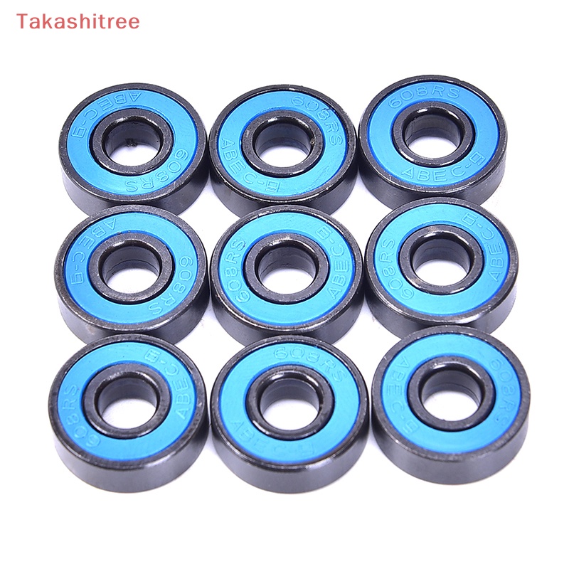 Set 10 Ổ Bi Bằng Thép 608 2RS 608RS 608-2RS Chuyên Dụng