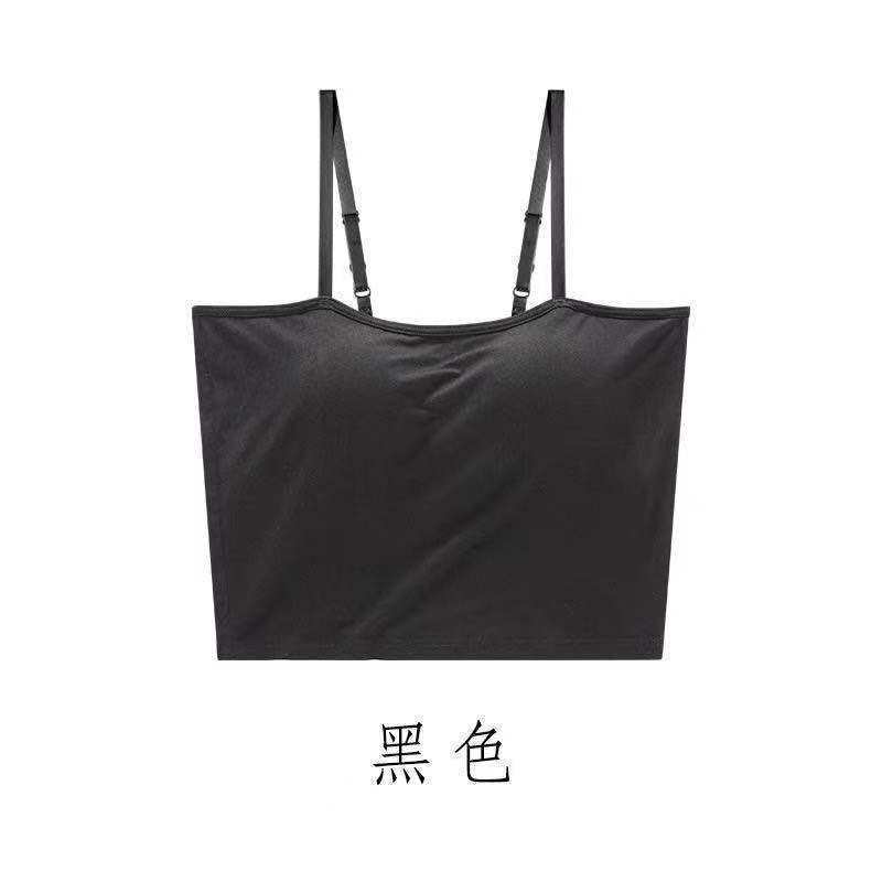 Áo Hai Dây Croptop Có Mút Đệm Ngực Không Gọng Thép Thời Trang Quyến Rũ Cho Nữ
