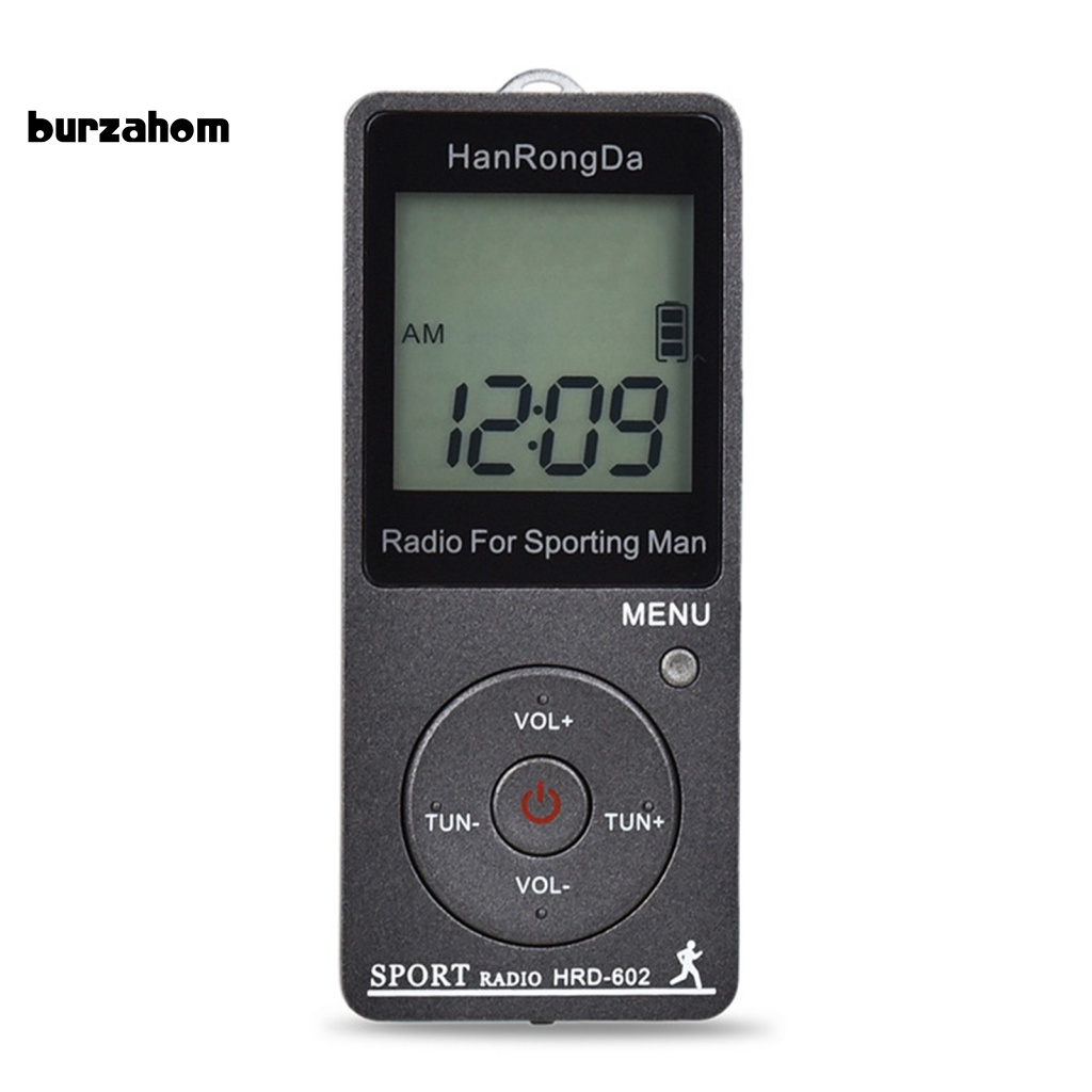 Radio Kỹ Thuật Số Mini HRD-602 Màn Hình LCD Tích Hợp Đài FM / AM Bỏ Túi Tiện Dụng Cho Leo Núi